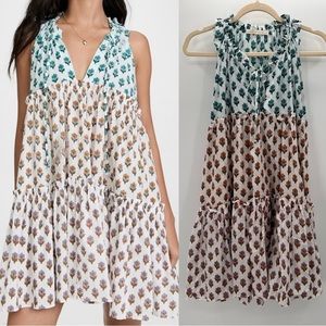 Tuckernuck Charina Sarte Indira Cotton Mini Dress Size Medium